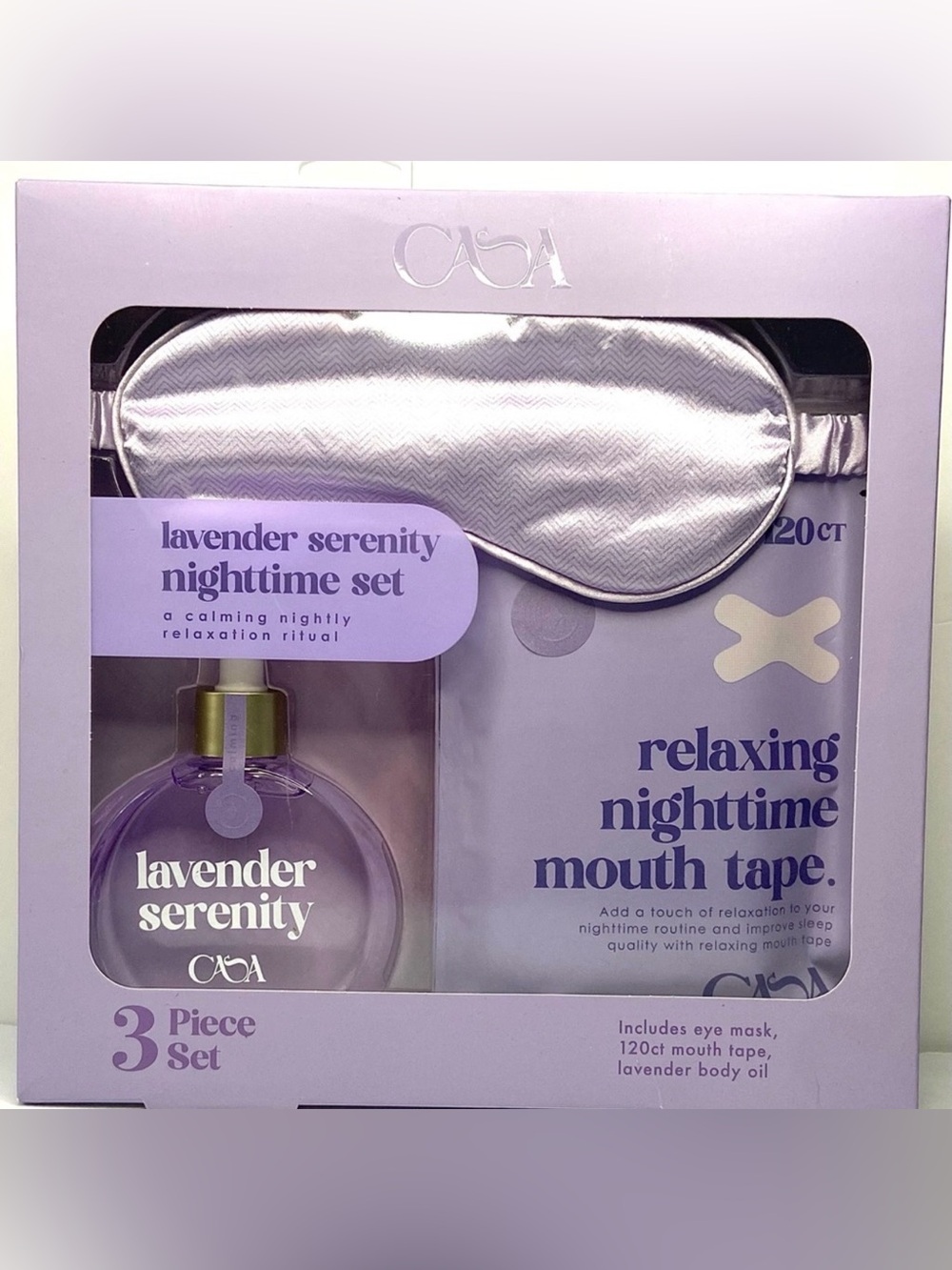 CASA Lavender Serenity Nighttime Set - Lavender